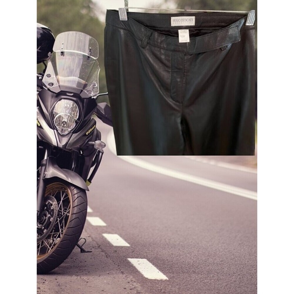 Hugo Buscati Collection Genuine Leather Riding Pants - Picture 6 of 11